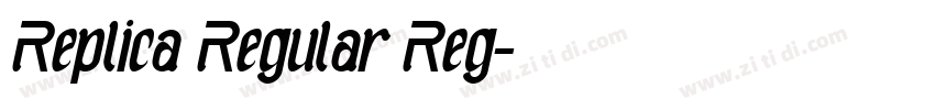 Replica Regular Reg字体转换
